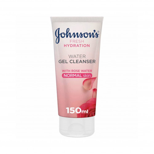 JOHNSON'S Face Cleanser, Cleansing Water Wash, Rose Water, Normal Skin - 150ml