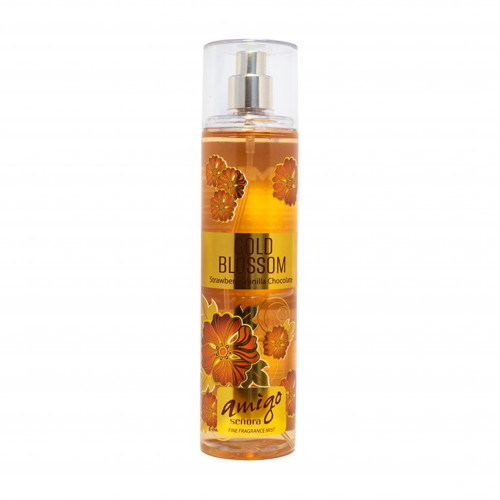 Amigo Gold Blossom Strawberry Vanilla Chocolate Body Spray 250 ml
