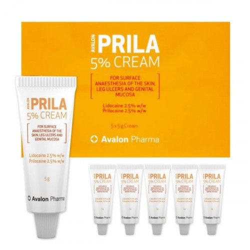 Avalon Prila 5% Topical Anesthetic Cream – 5g