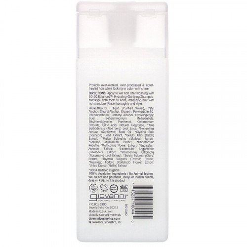 Giovanni 50:50 Moisturizing and Conditioning Conditioner for Normal to Dry Hair - 60 ml