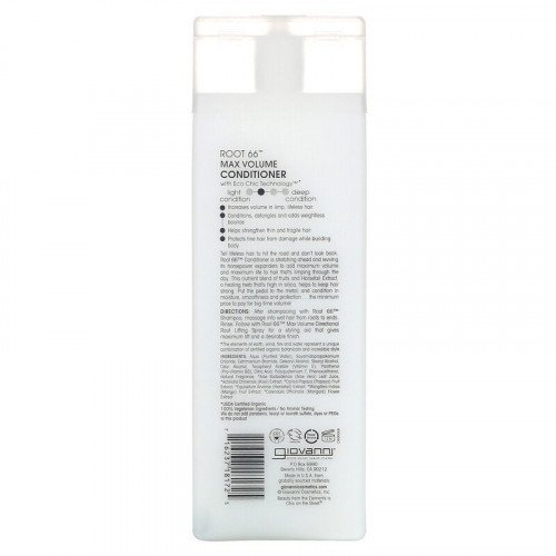 Giovanni Root 66 Max Volume Conditioner - 250ml