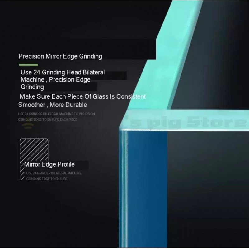 حوض زجاجي سوبر كلير حجم 60x60x60 سم حوض زجاجي سوبر كلير حجم 60x60x60 سم