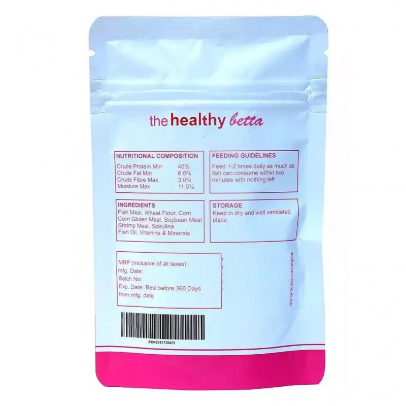 غذاء أسماك البيتا والسيامي بزيادة بروتين - Heathy Betta Protein Food غذاء أسماك البيتا والسيامي بزيادة بروتين - Heathy Betta Protein Food