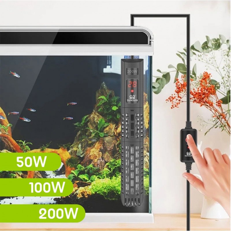 سخان LCD متطورة للأحواض الصغيرة والمتوسطة - SUNSUN سخان LCD متطورة للأحواض الصغيرة والمتوسطة - SUNSUN