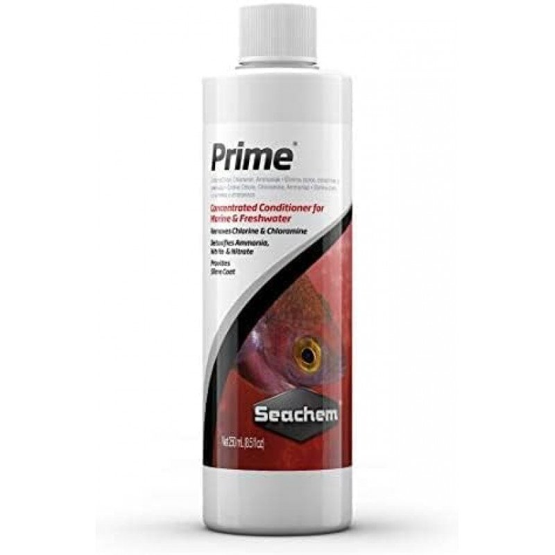 برايم مزيل الكلور حجم صغير وكبير - Seachem Prime برايم مزيل الكلور حجم صغير وكبير - Seachem Prime