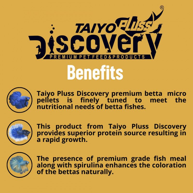غذاء أسماك البيتا الأكثر تنوع - Taiyo Pluss Discovery غذاء أسماك البيتا الأكثر تنوع - Taiyo Pluss Discovery