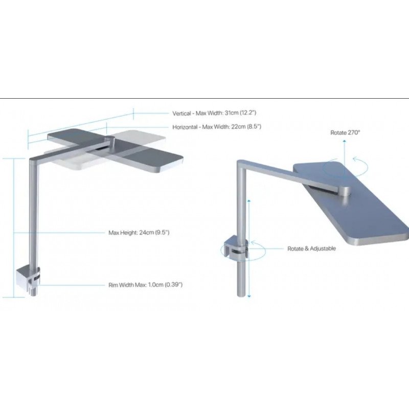 إضاءة LED مع خاصية WIFI بتحكم كامل وذكي بالإضافة إلى أستاند من الألمينيوم - MicMol Aqua CC إضاءة LED مع خاصية WIFI بتحكم كامل وذكي بالإضافة إلى أستاند من الألمينيوم - MicMol Aqua CC