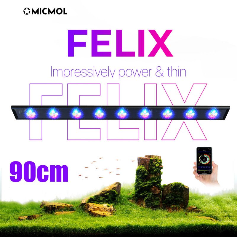 إضاءة WIFI بتحكم كامل وذكي وتصميم عصري بحجم 90سم - MicMol FELIX إضاءة WIFI بتحكم كامل وذكي وتصميم عصري بحجم 90سم - MicMol FELIX