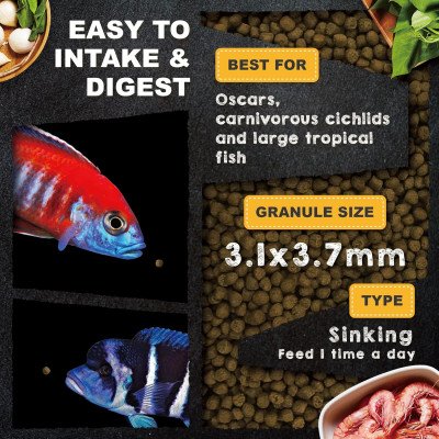 غذاء أسماك السيكلد الأمريكي والأفريقي - ULTRA FRESH ROYAL CICHLID غذاء أسماك السيكلد الأمريكي والأفريقي - ULTRA FRESH ROYAL CICHLID