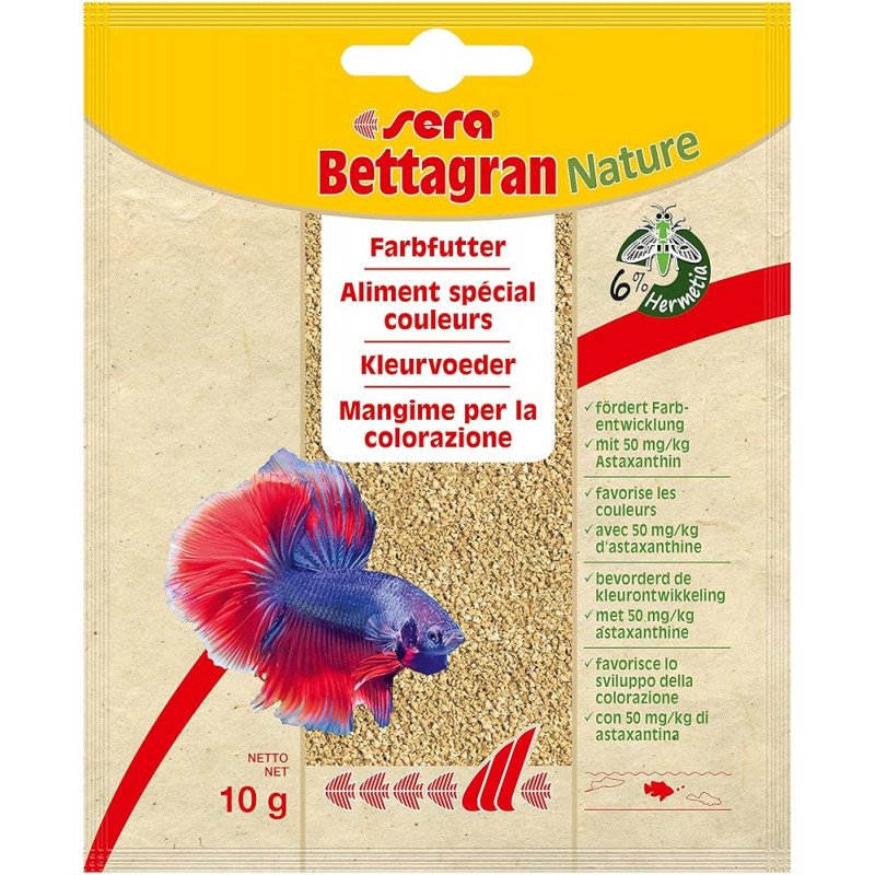 غذاء أسماك البيتا والسيامي صناعة ألمانية - Sera Bettagran Nature غذاء أسماك البيتا والسيامي صناعة ألمانية - Sera Bettagran Nature