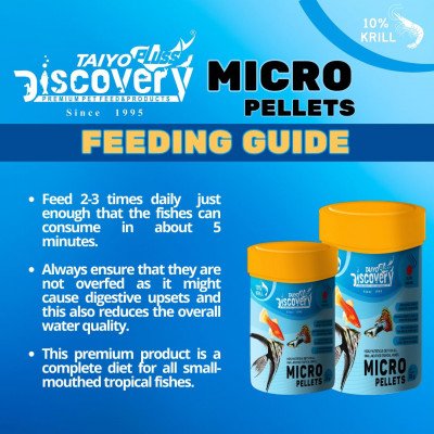 غذاء حبوب للأسماك الأمازونية - Discovery Micro Pellets غذاء حبوب للأسماك الأمازونية - Discovery Micro Pellets