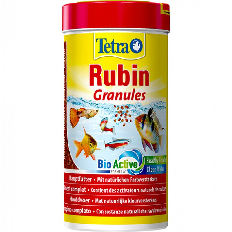 غذاء حبوب الفاخر للأسماك الأستوائية المدعم - Tetra Rubin Granules غذاء حبوب الفاخر للأسماك الأستوائية المدعم - Tetra Rubin Granules