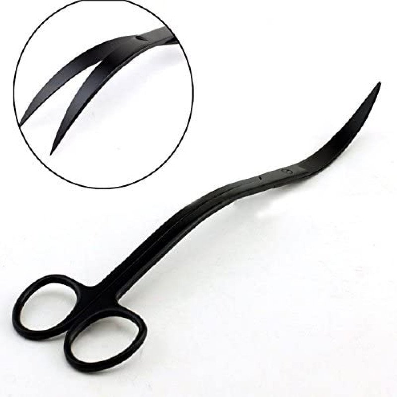 مقص مموج لقص النباتات بحجم 27سم (أسود) مقص مموج لقص النباتات بحجم 27سم (أسود)