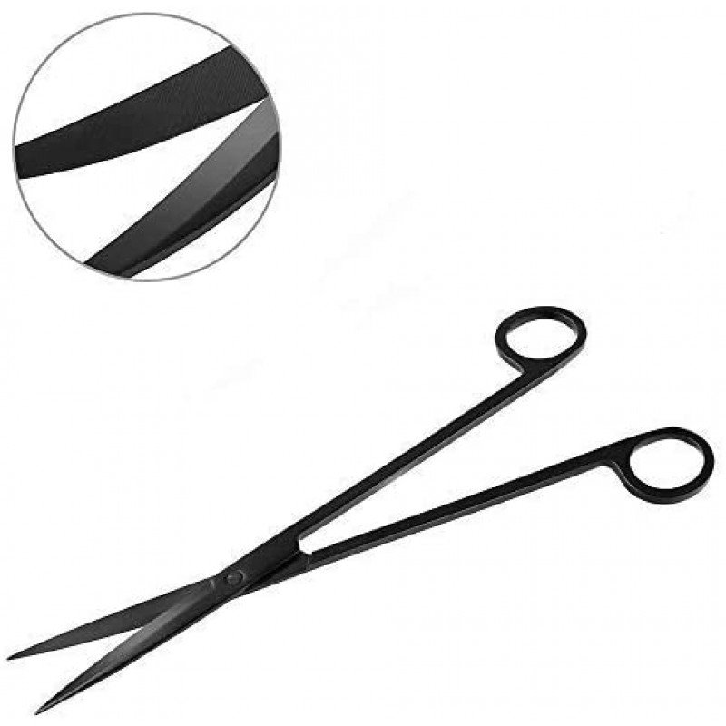 مقص مستقيم لقص النباتات بحجم 25سم (أسود) مقص مستقيم لقص النباتات بحجم 25سم (أسود)