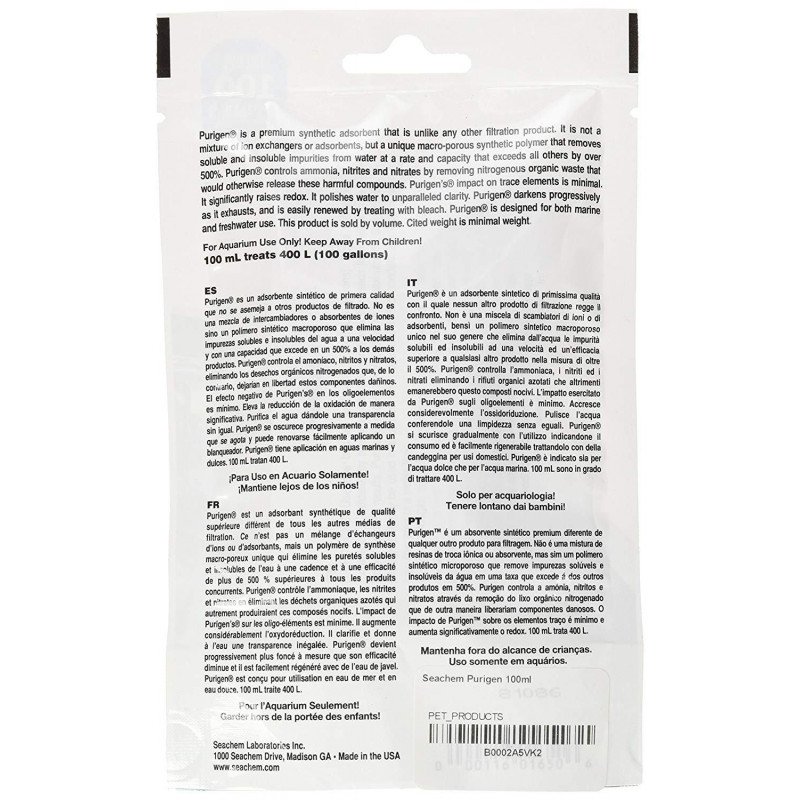 Seachem - Purigen 100ml Seachem - Purigen 100ml