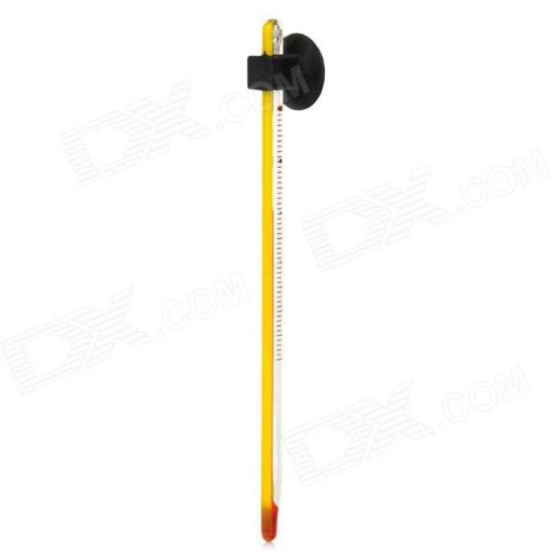 مقياس درجة حرارة زجاجي لون أصفر - Glass Thermometer مقياس درجة حرارة زجاجي لون أصفر - Glass Thermometer