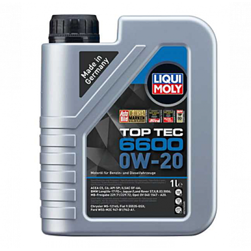  LIQUI MOLY Top Tec 6600 0W-20 1 LTR GERMANY