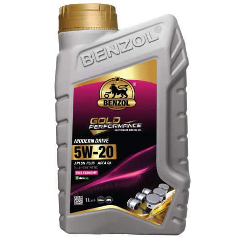 BENZOL GOLD PERFORMANCE 5W20 OIL FULLY SYNTHETIC C5 1 LTR