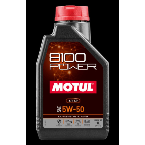 MOTUL 8100 POWER SAE 5W50 API SP 100% 1 LTR