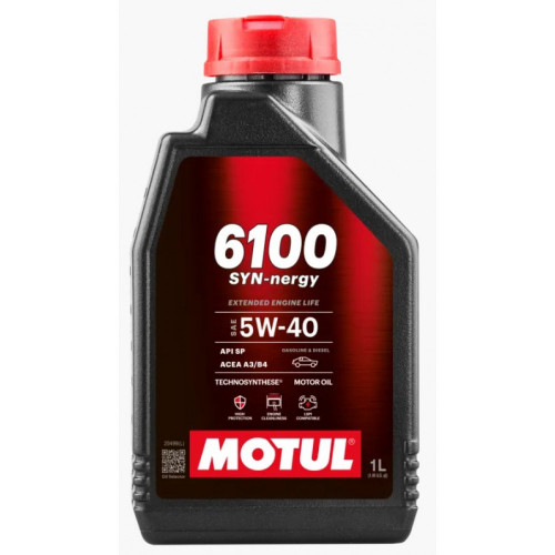MOTUL 6100 SYN-NERGY 5W40 1 LTR MOTUL 6100 SYN-NERGY 5W40 1 LTR