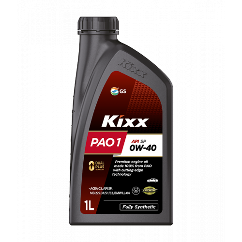 KIXX PAO1 OIL 0W40 API SP FULL SYNTHETIC  KOREA 1 LTR
