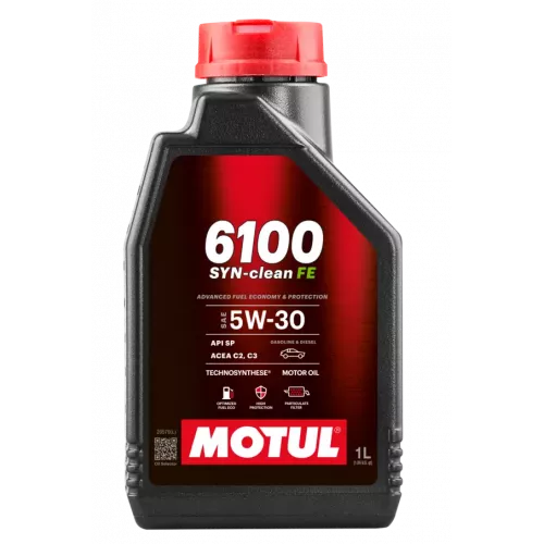 MOTUL 6100 SYN CLEAN FE SAE 5W30 C2,C3 API SP 1LTR