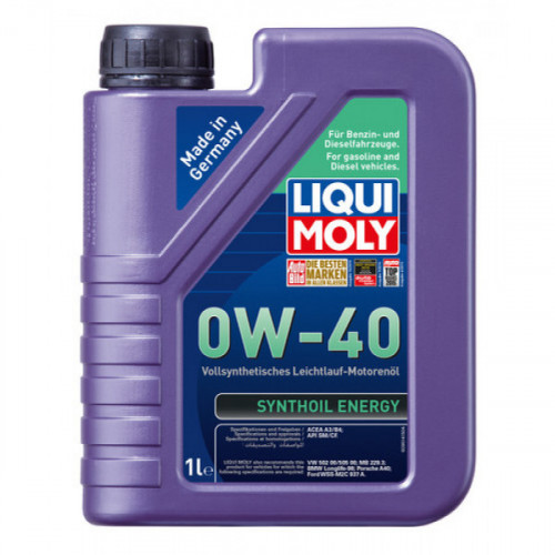 ليكوي مولي تخليقي كامل زيت محرك 1لتر 0W-40 ليكوي مولي تخليقي كامل زيت محرك 1لتر 0W-40