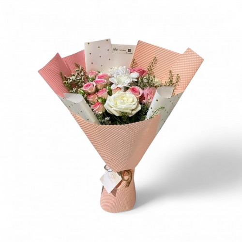 باقة ورد ورديه