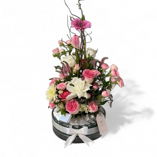 تنسيق شوكلاتة بالورد الطبيعي