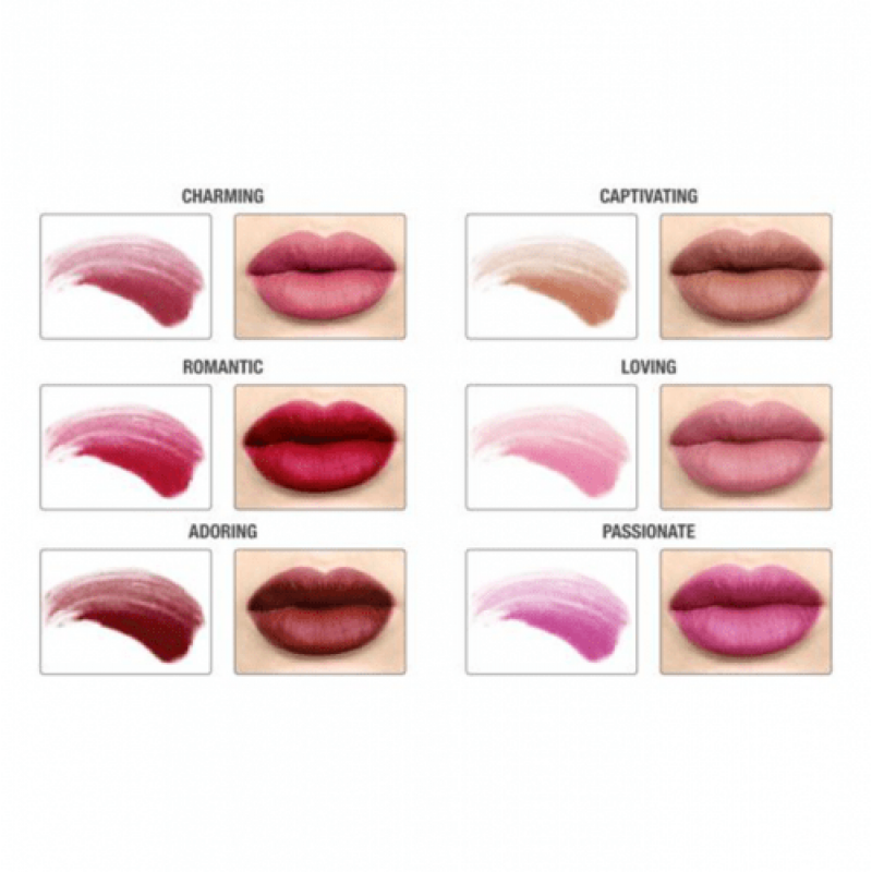 مجموعة 6 احمر شفاه سائل ميت مات هيوز من ذا بالم - Vol3