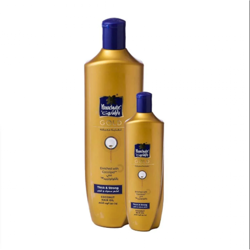 باراشوت جولد زيت جوز الهند للشعر تغذية عميقة 400 مل+ 100 مل مجانا