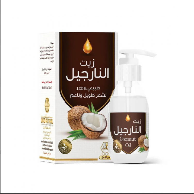 وادي النحل زيت النارجيل لشعر طويل وناعم 125مل وادي النحل زيت النارجيل لشعر طويل وناعم 125مل