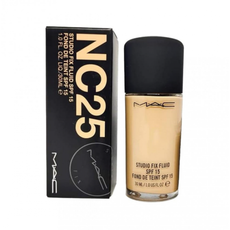 Mac ماك كريم أساس ستديو فيكس فلويد بحماية 15 من الشمس - NC25 Mac ماك كريم أساس ستديو فيكس فلويد بحماية 15 من الشمس - NC25
