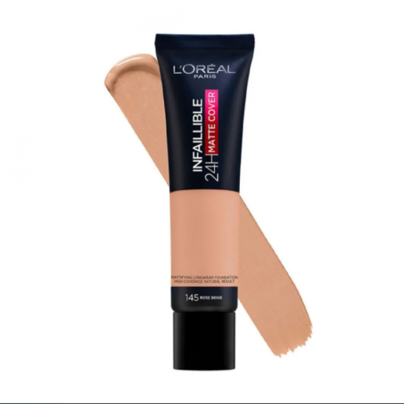 لوريال باريس انفاليبل 24 ساعة مات كريم أساس 145 روز بيج