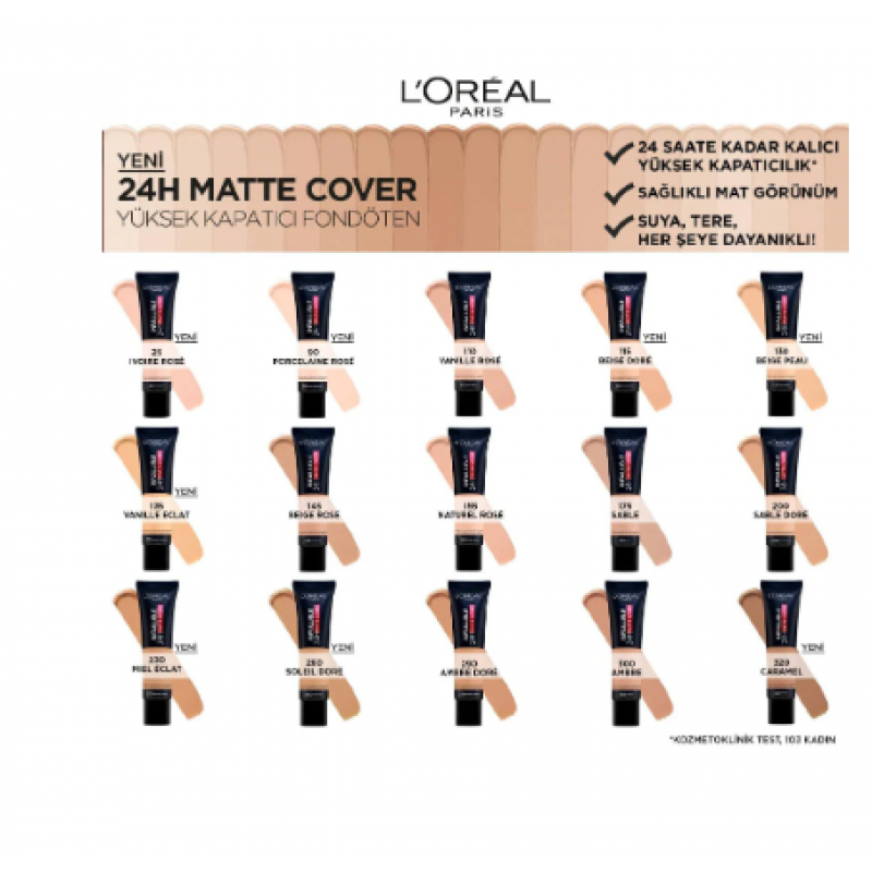 كريم اساس انفاليبل مات من لوريال باريس -GLODEN BEIGE 115