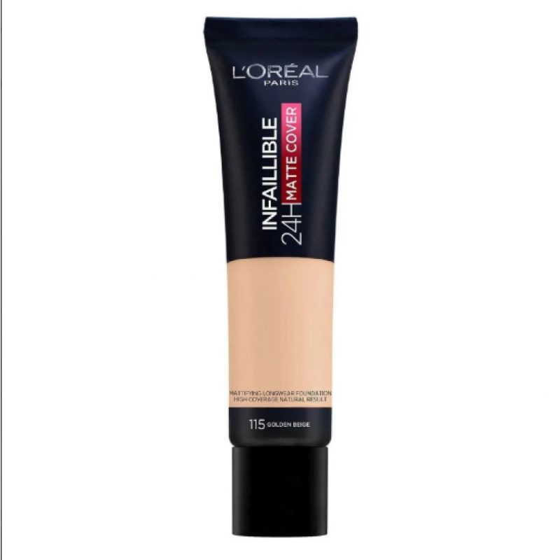 كريم اساس انفاليبل مات من لوريال باريس -GLODEN BEIGE 115