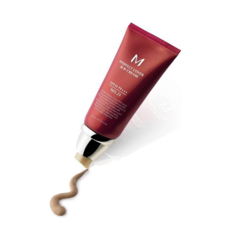  كريم للوجه من ميشا مهدئ ويعالج العيوب، بي كريم لون بيج فاتح درجة 21، 50 مل