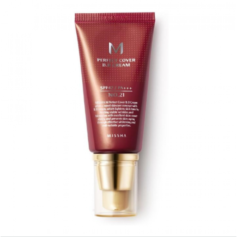  كريم للوجه من ميشا مهدئ ويعالج العيوب، بي كريم لون بيج فاتح درجة 21، 50 مل