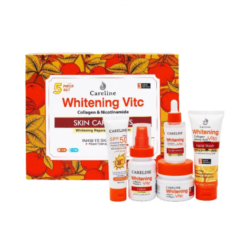 كيرلاين مجموعة  للتبييض بفيتامين سي 5 قطع