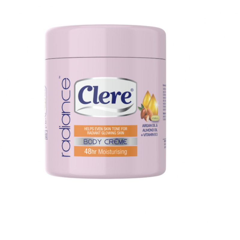 كلير، كريم الجسم، زيت اللوز والأرجان - 400 مل