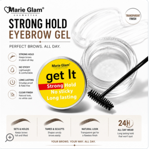 Mary Glam Eyebrow Gel - Clear