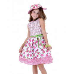 Dolce Lea Summer Floral Embroidered Dress - Spring/Summer Collection