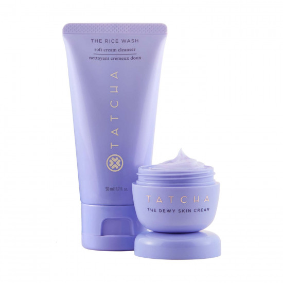 Tatcha Dewy Cleanse & Hydrate Value Set (Rice Wash + Dewy Cream)