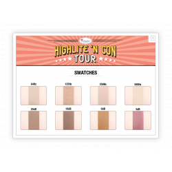 theBalm Highlite 'N Con Tour Palette - 8 Shade Highlighter & Contour Guide