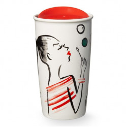 Bubbles Double Wall Traveler Cup - Insulated Travel Tumbler