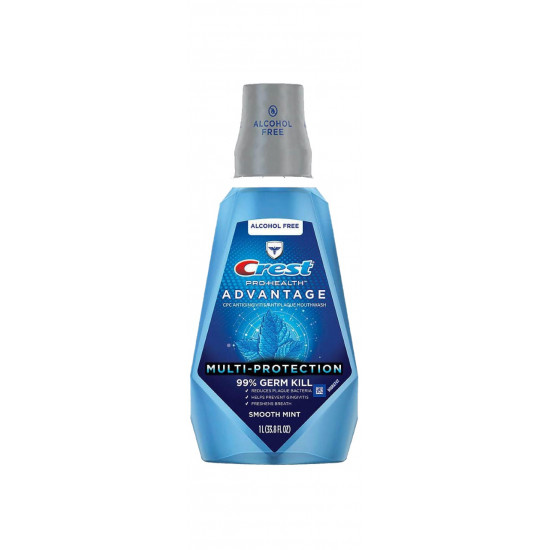 Crest Pro-Health Advantage Mouthwash - Alcohol Free (1L)