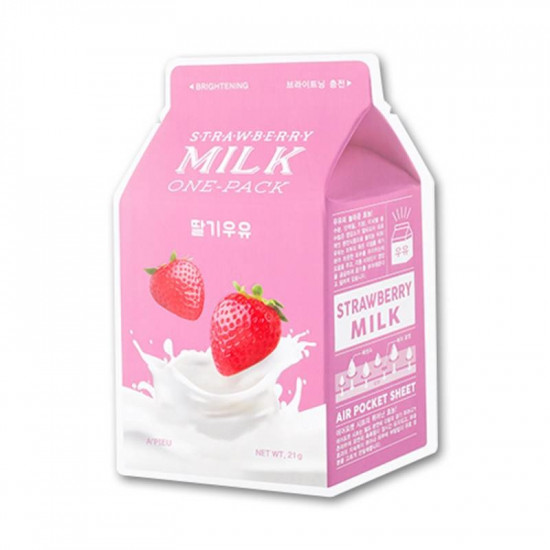 A'PIEU Strawberry Milk One Pack (Brightening & Soothing)