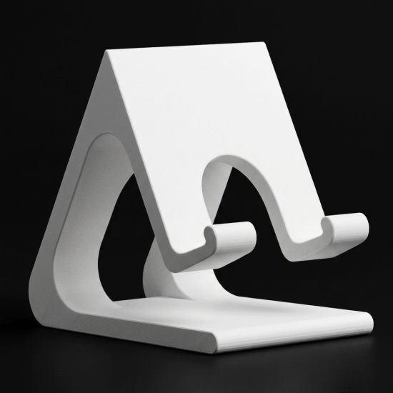 Modern Desktop Phone Stand - Ergonomic Holder with Charging Slot