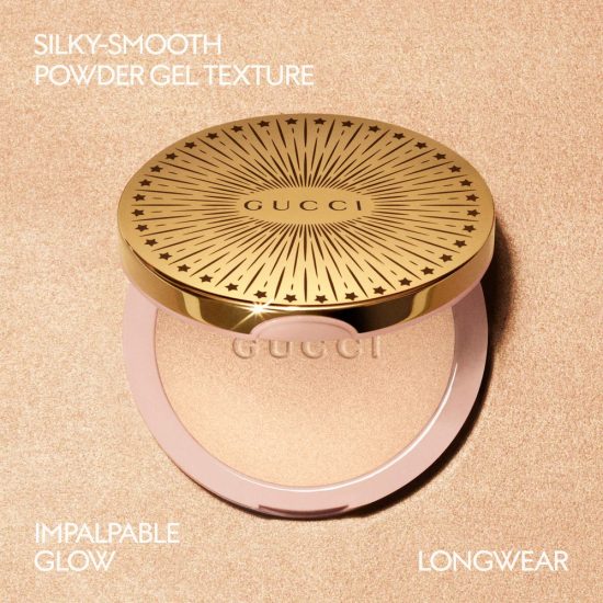 Gucci Glow Highlighter in Sunrise Gold - Multi-Use Gel-Powder Powder