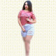 2-Piece Short Pajama Set - 100% Natural Cotton (Free Size)